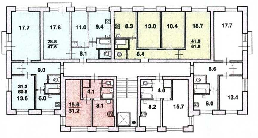 Перепланировка 3-комнатной квартиры в 4-комнатную