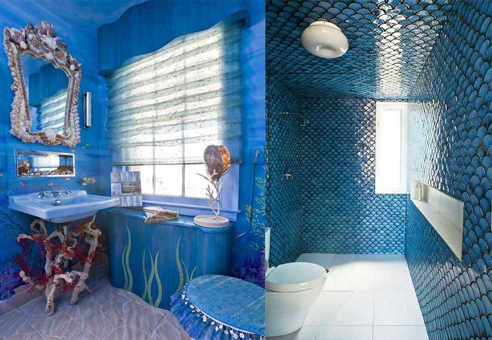 Синяя ванная: плюсы и минусы, особенности и идеи интерьера