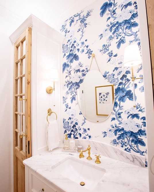 Синяя ванная комната: 50 фото ванных в сине-голубых тонах