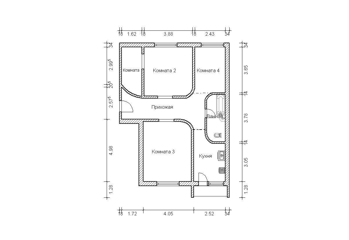П 46 планировка с размерами для 1 и 2 х комнатных квартир: дизайн и перепланировка
