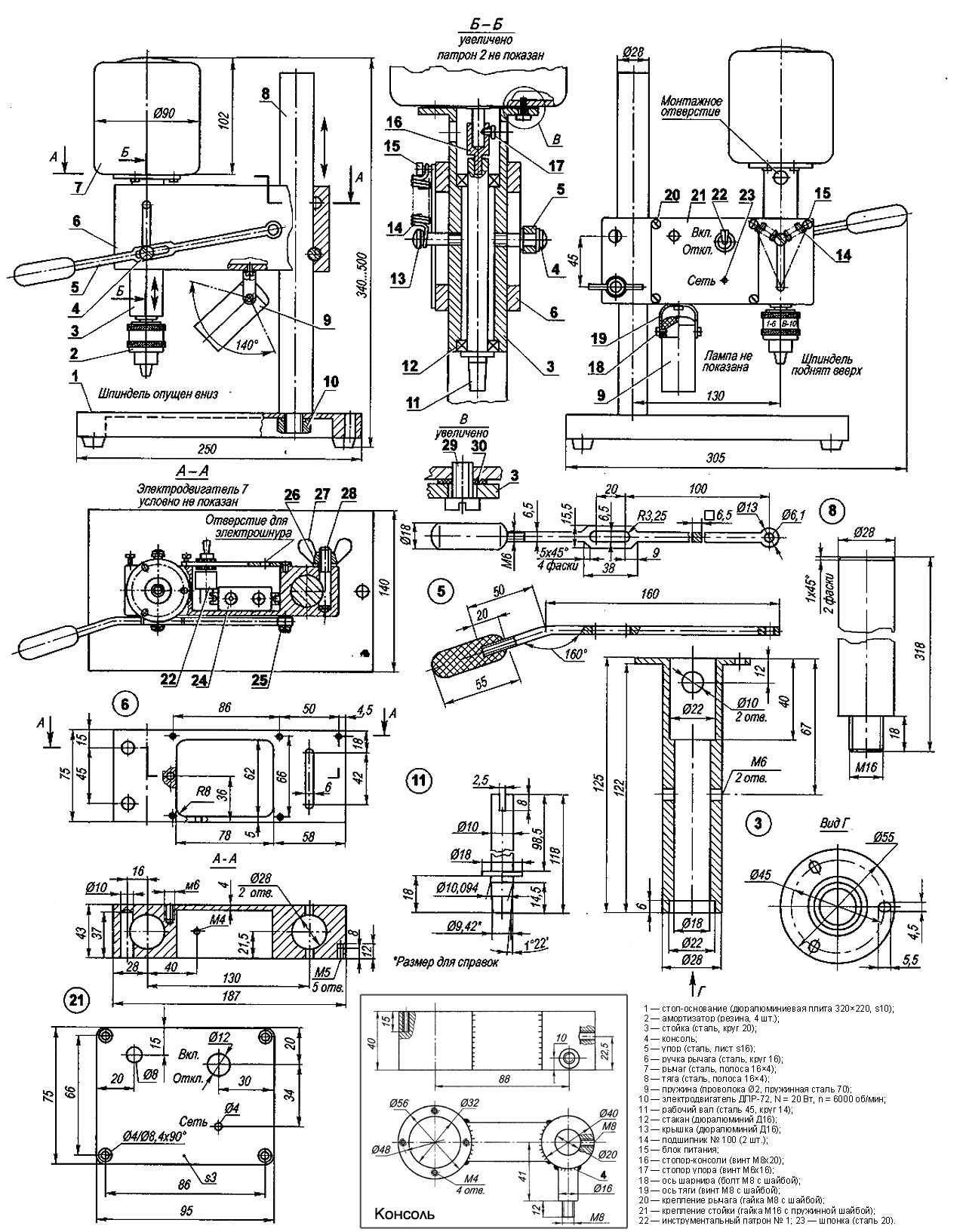 Сверлильный станок своими руками - пошаговое описание постройки мощного станка (150 фото)