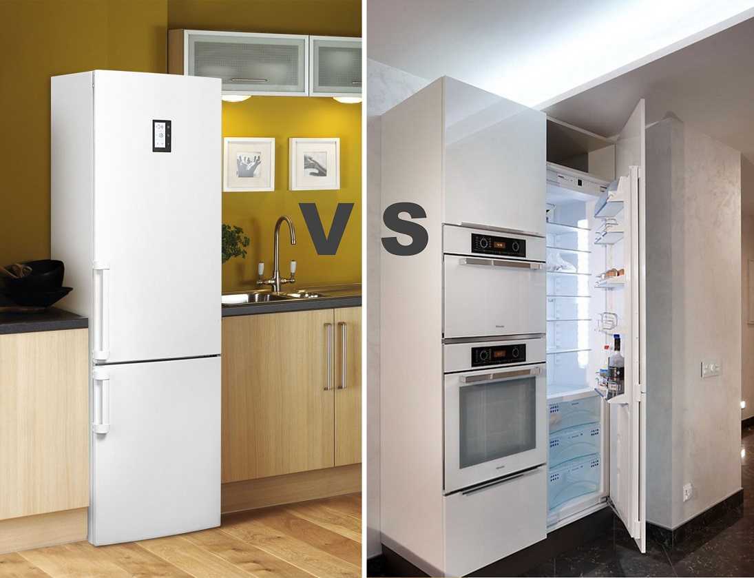 Как встроить обычный холодильник в гарнитур – 2 способа, 20 фото, видео