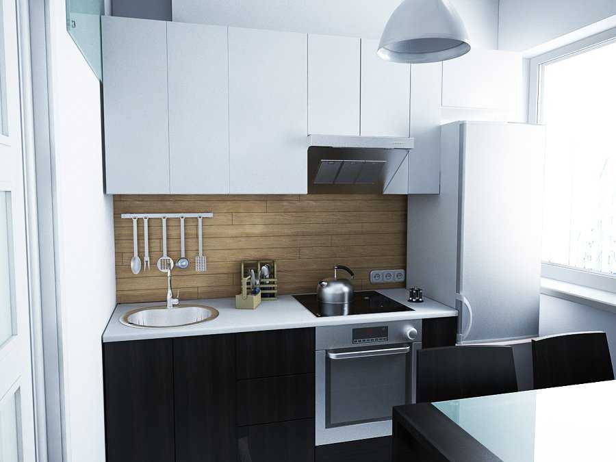 Дизайн маленькой кухни 5, 6, 7 кв. м. с холодильником в хрущевке