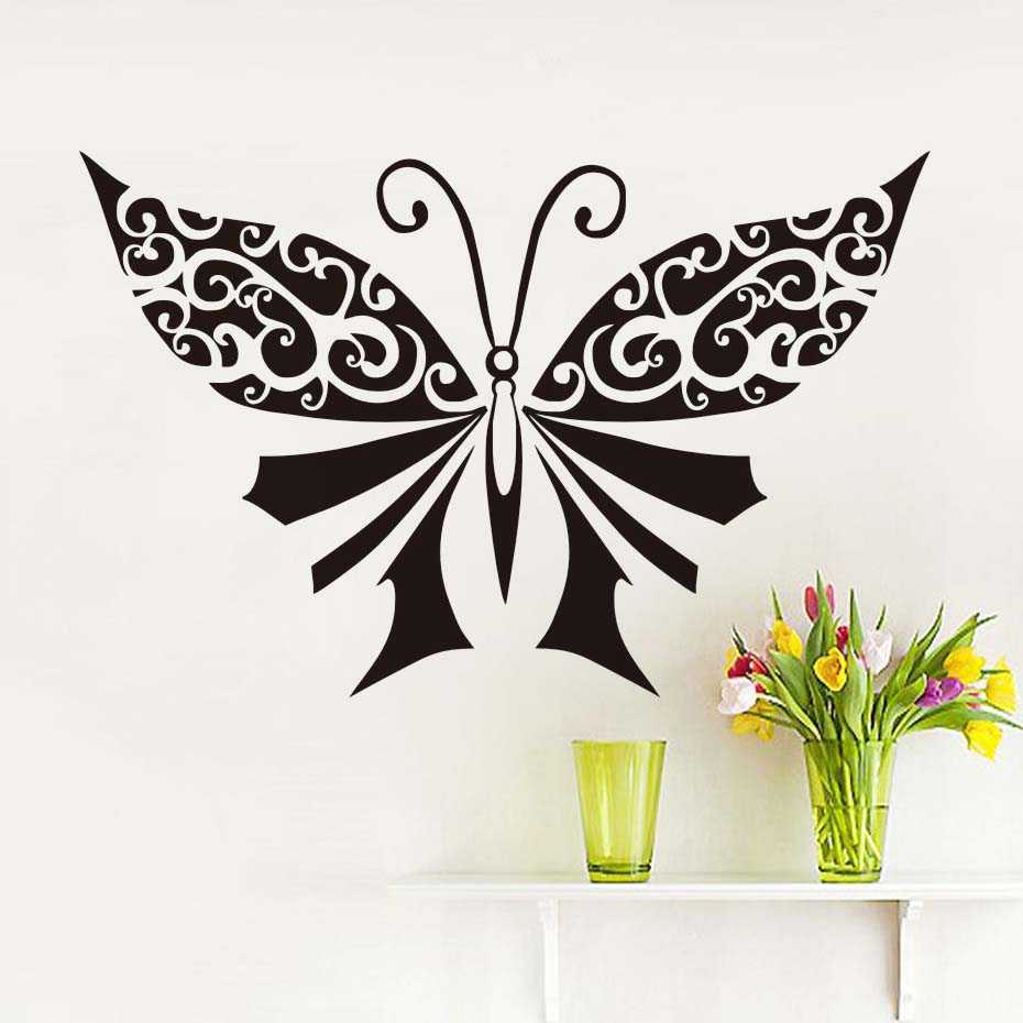 Бабочки на стену своими руками: идеи декора на основе трафаретов