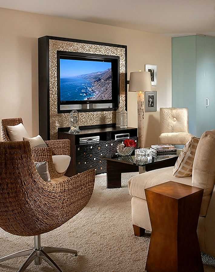 Ниша под телевизор — отличное дизайнерское решение для вашей гостиной