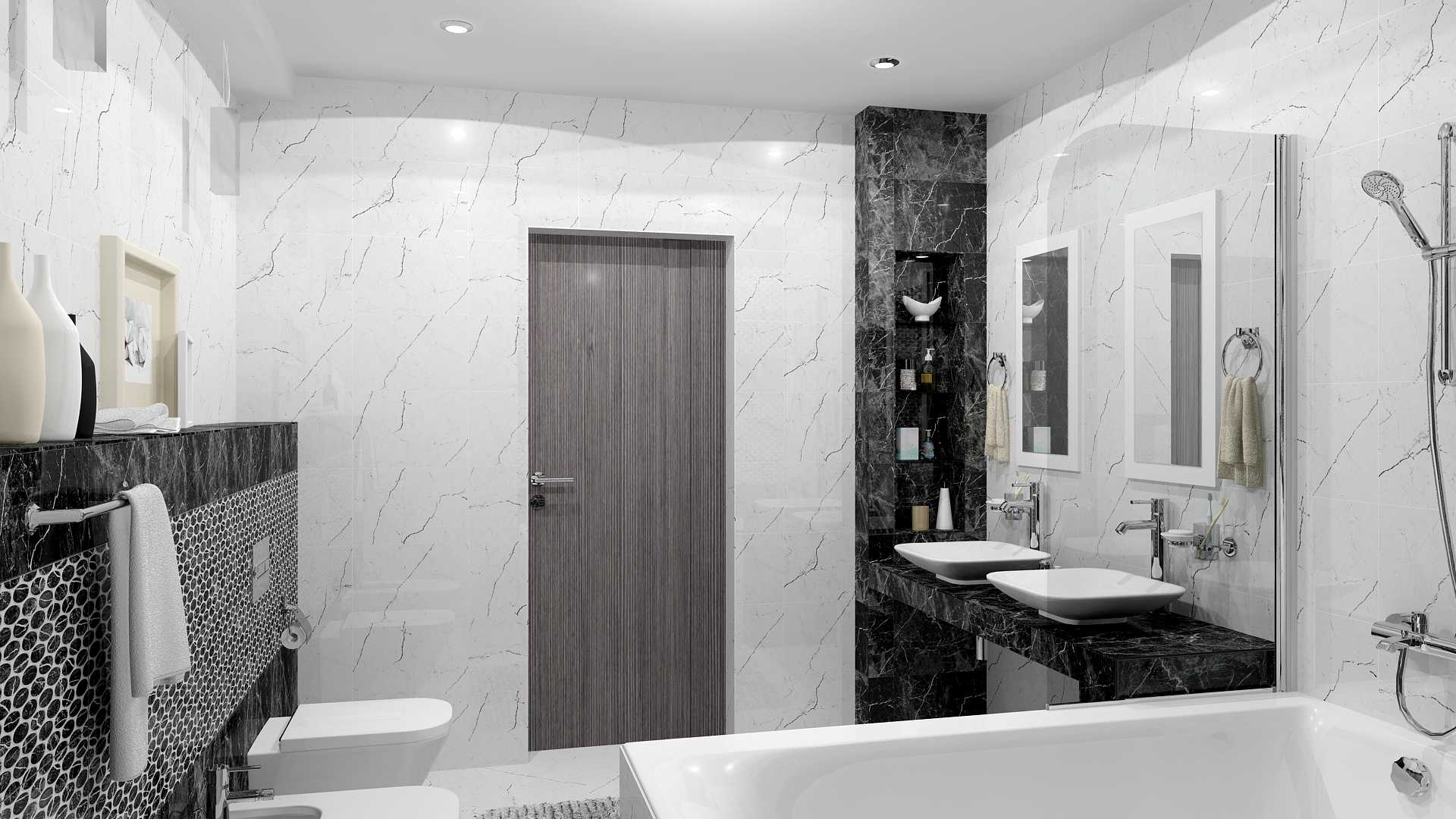 Мозаика в интерьере ванной комнаты - 120 фото новинок дизайна