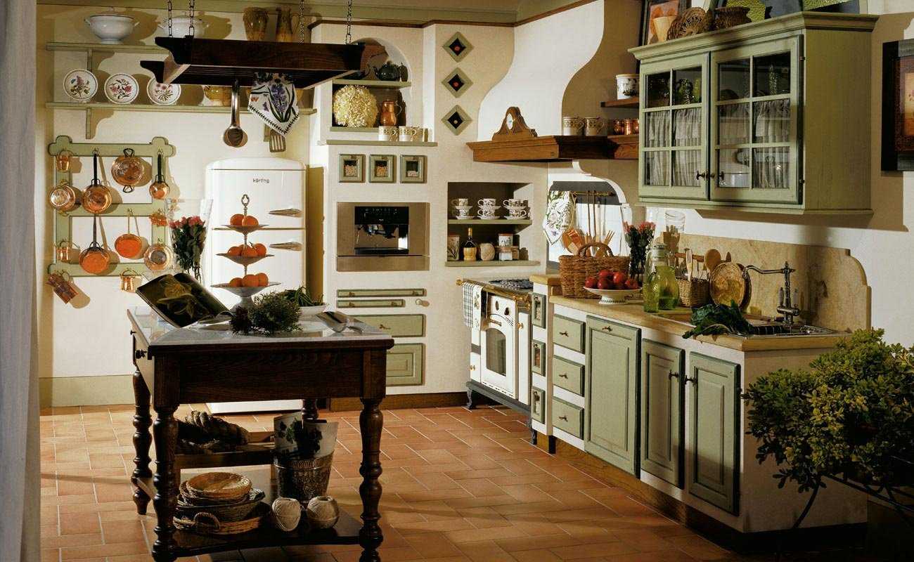 Итальянский стиль на просторах кухни - 100 фото примеров