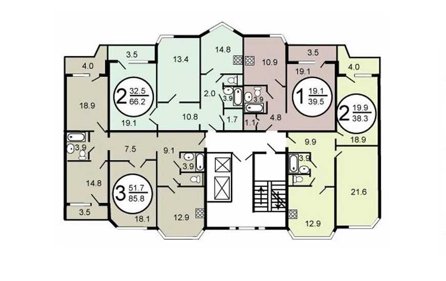 Типовые перепланировки квартир в домах п44т